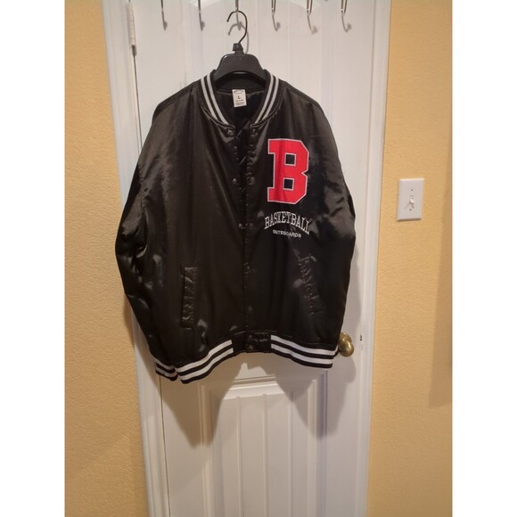Pac sun Basketball Skateboards Varsity Bomber Letterman Jacket Wolves  Men’s L - Picture 7 of 16